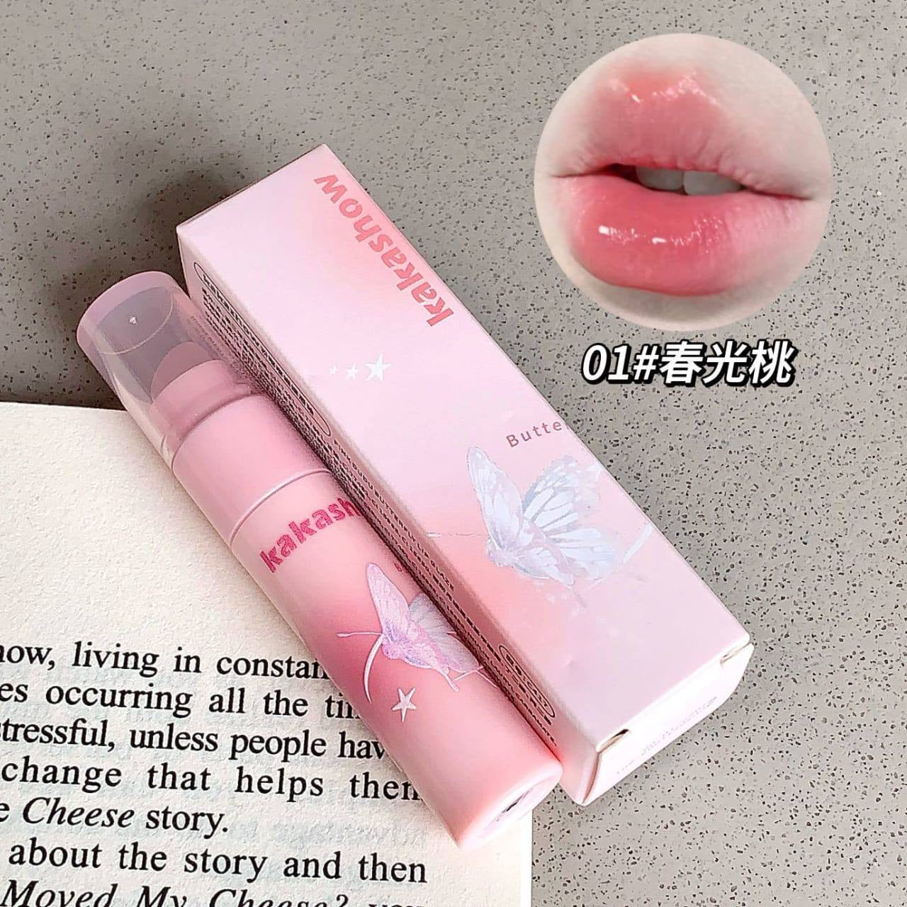 A aKaka show gloss with silicon applicator + brush stick ( 2 applicator )