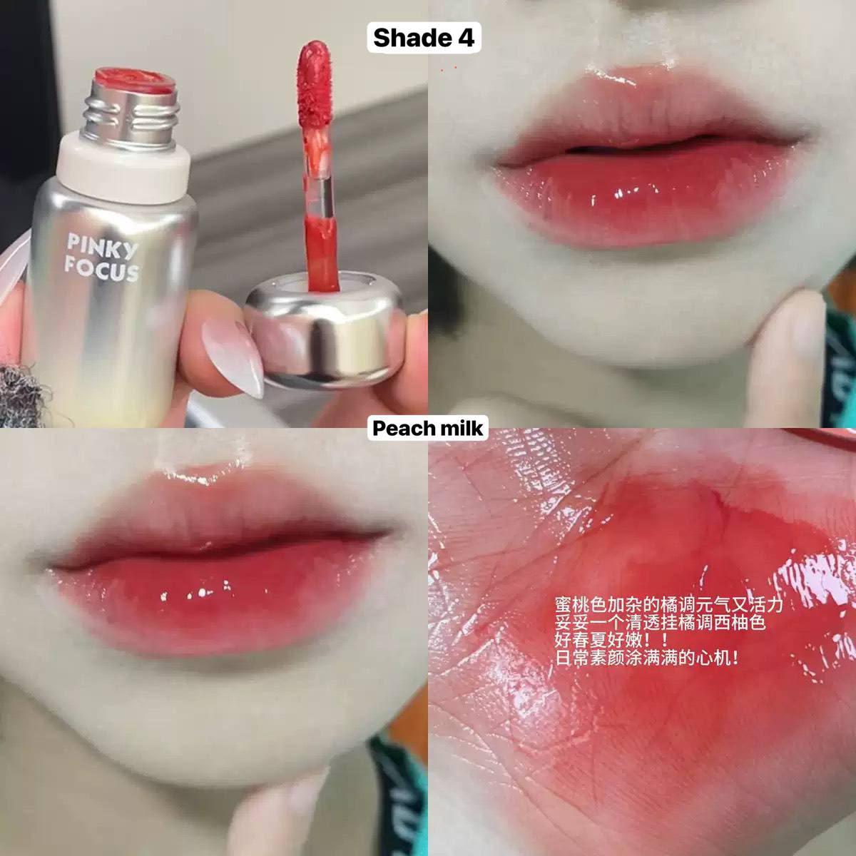 Pinky focus gorgeous mirror  lip glaze