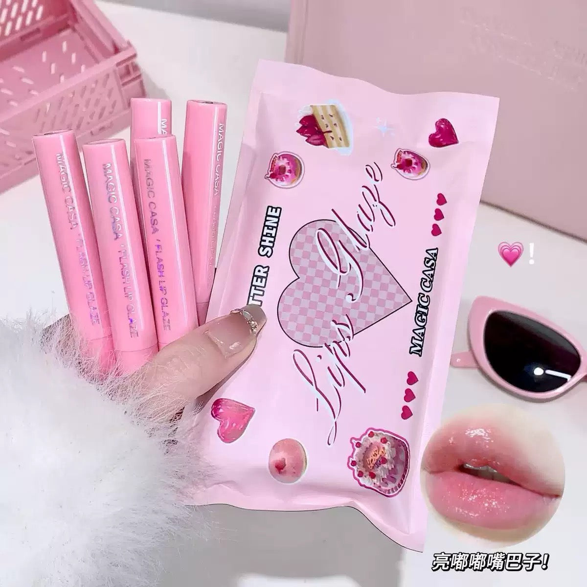 A Magic casa shiny ✨ glitter lippies