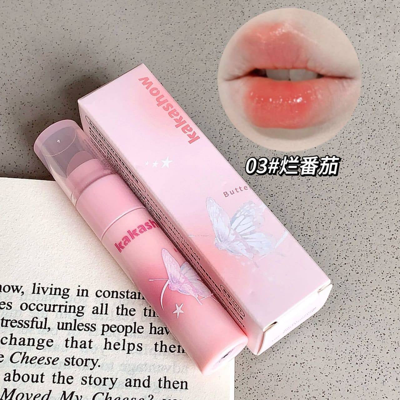 A aKaka show gloss with silicon applicator + brush stick ( 2 applicator )