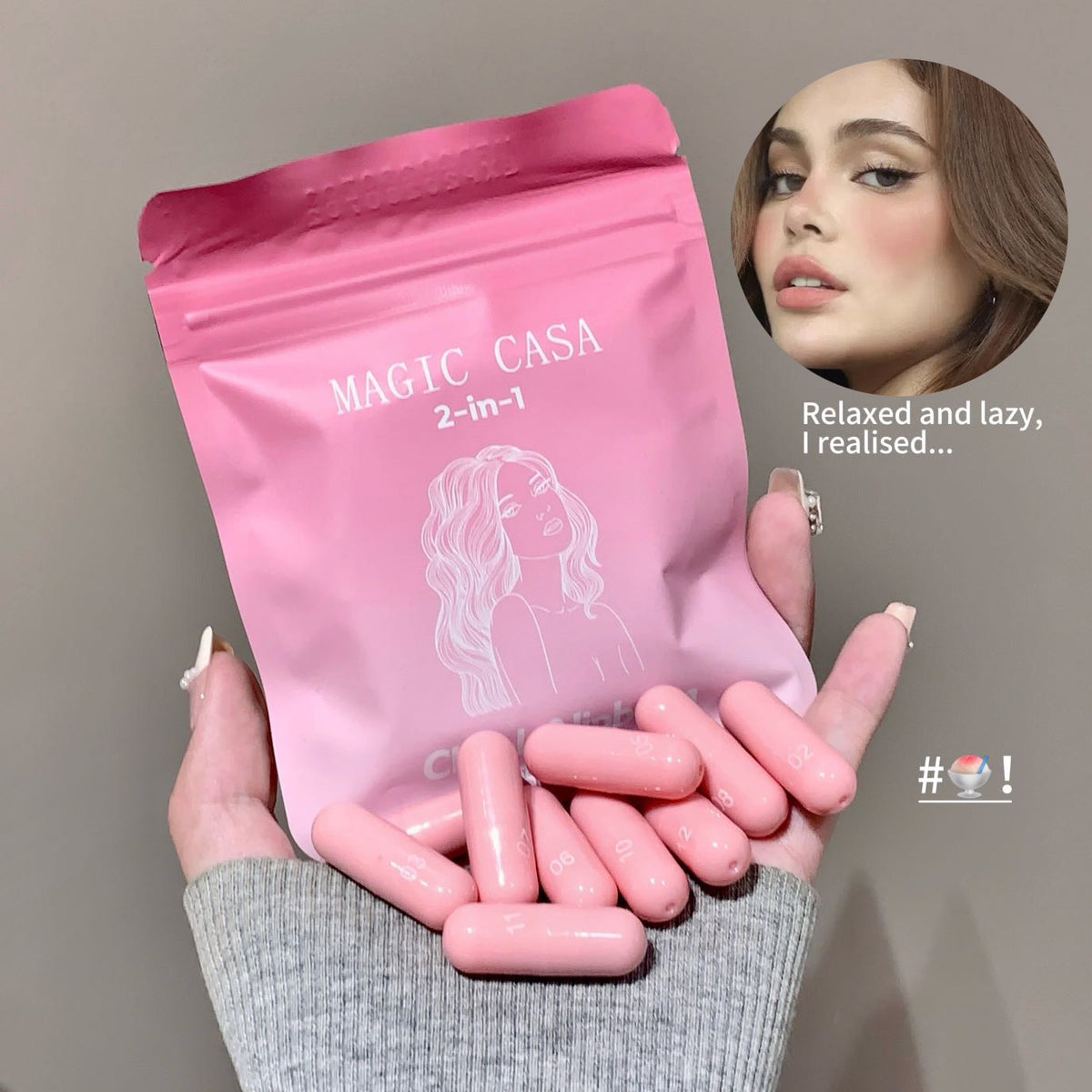 Magic casa 2 in 1 cheek & lip balm (12pcs )