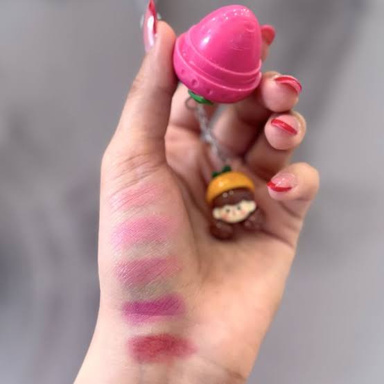 Strawberry girly with  chain lip balm