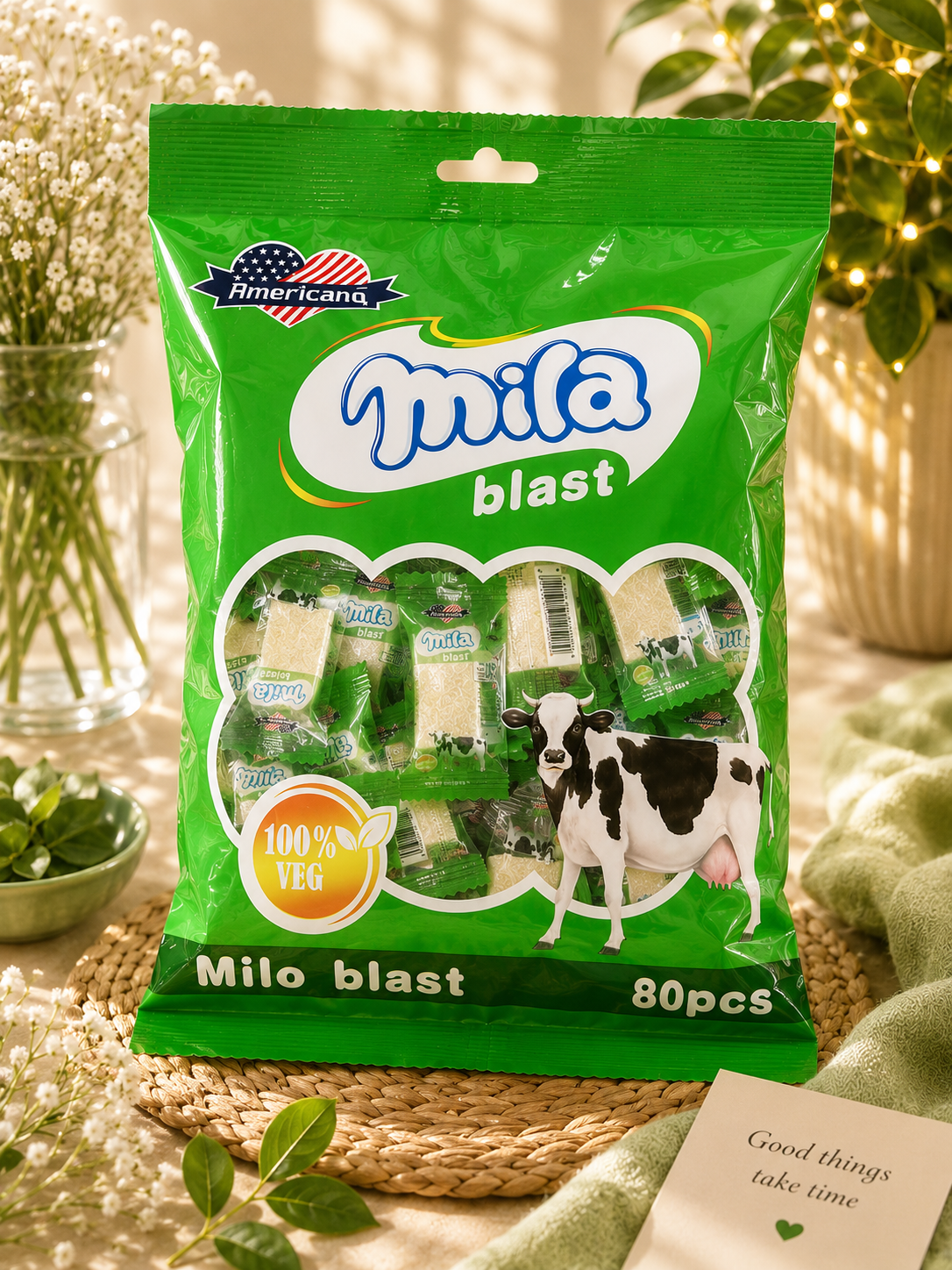 Viral cow milk candy americano