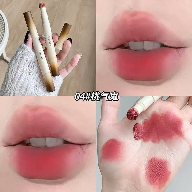 A Gege bear smooth lip mud fog