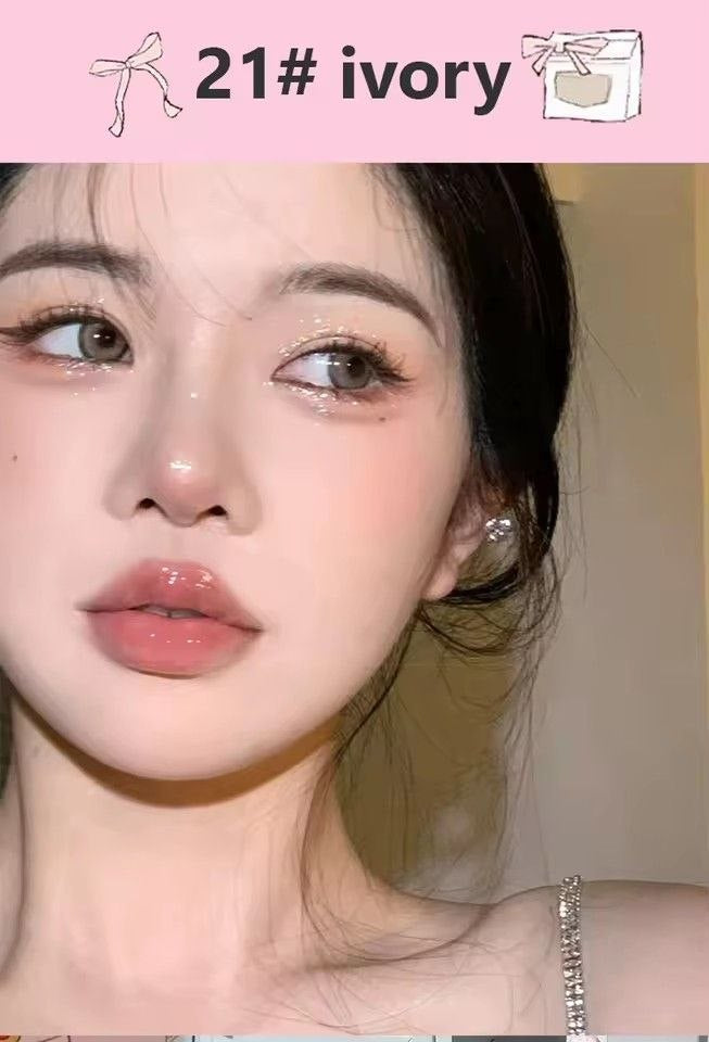 A JOJO DIARY  Air Cushion BB Cream Oil Control foundation Lasting Waterproof with  cute pearl lace charm 💗🌷🌷