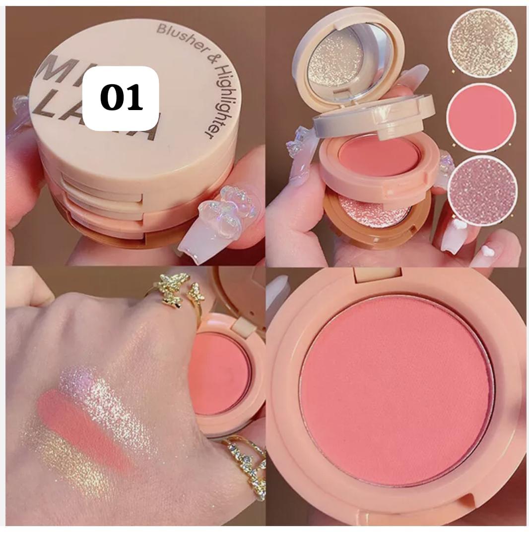 A Blusher & highlighter 3 in 1