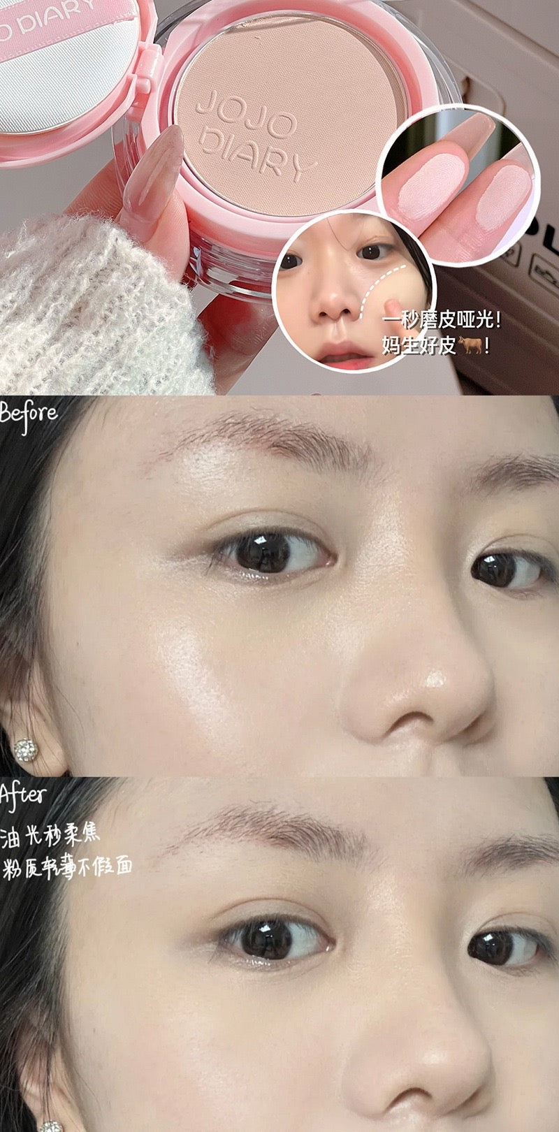 A Jojo diary compact & cushion bb cream foundation 2 in 1
