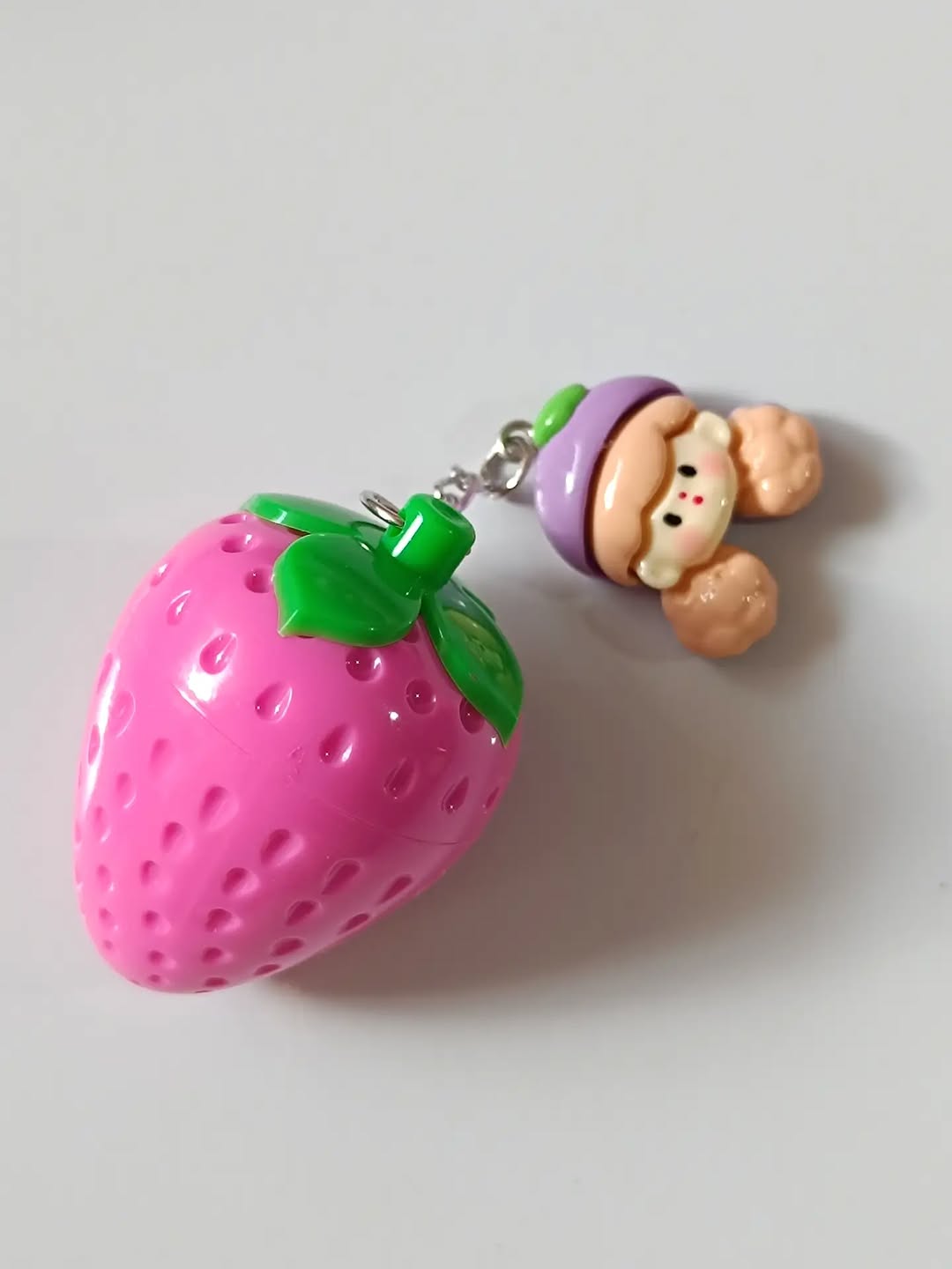 Strawberry girly with  chain lip balm