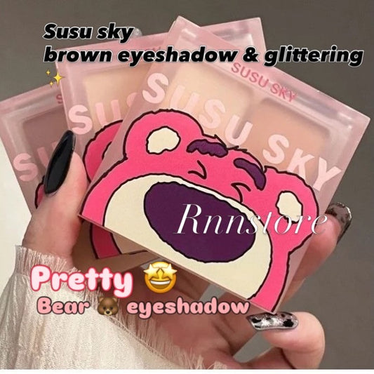 A Brown eyeshadow with glittering ✨