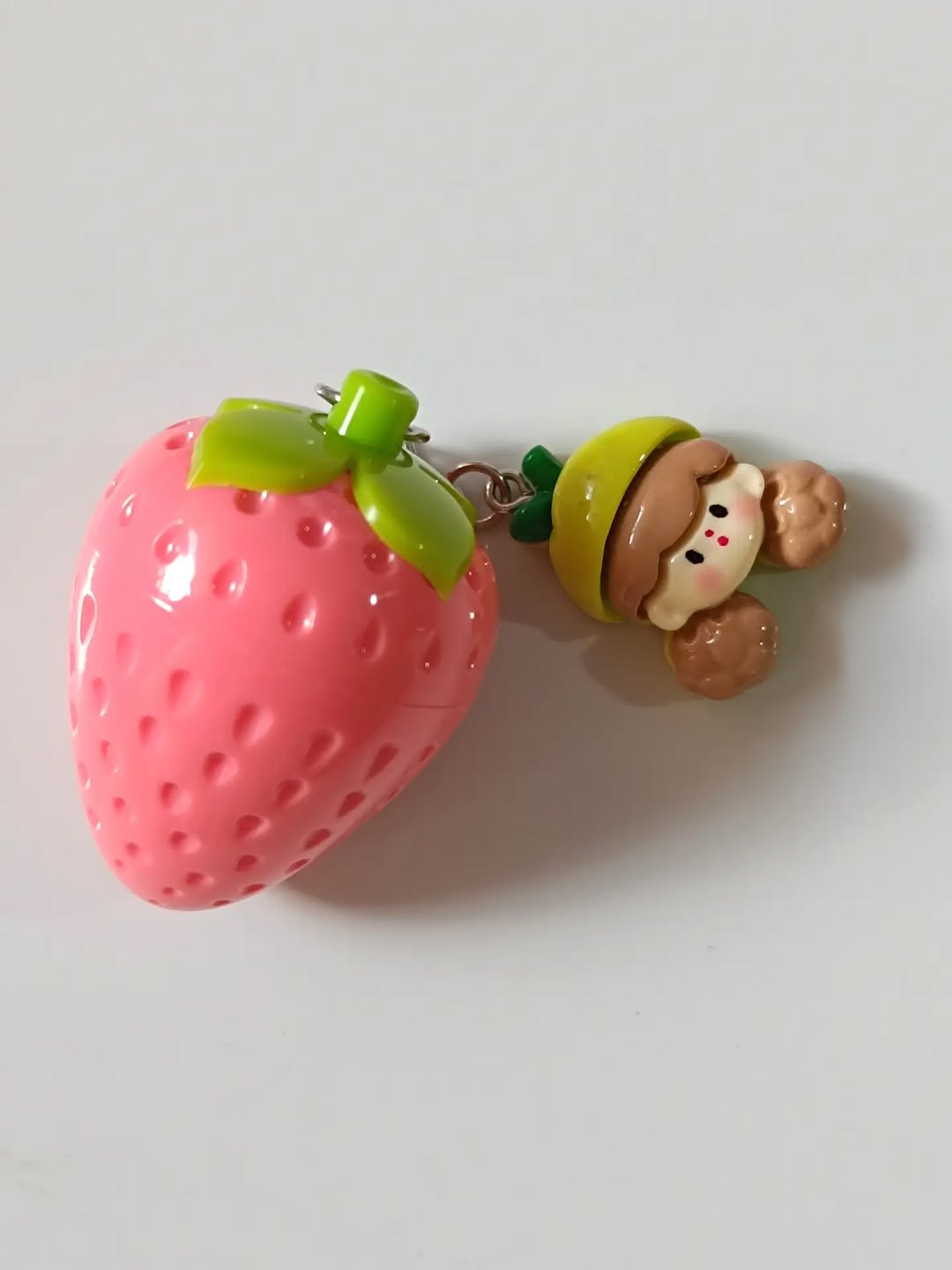 Strawberry girly with  chain lip balm