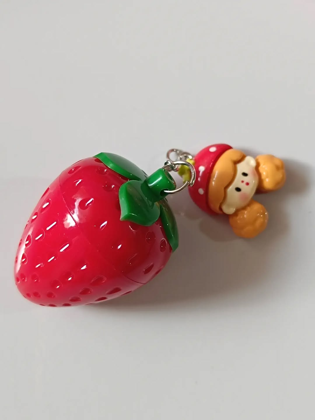 Strawberry girly with  chain lip balm