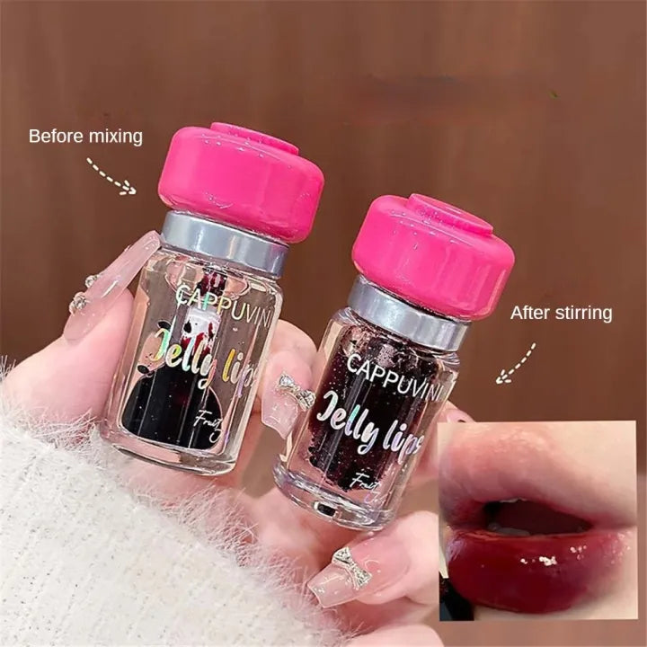 Cappuvini  jelly lips 💋 mushroom transculent lipgloss