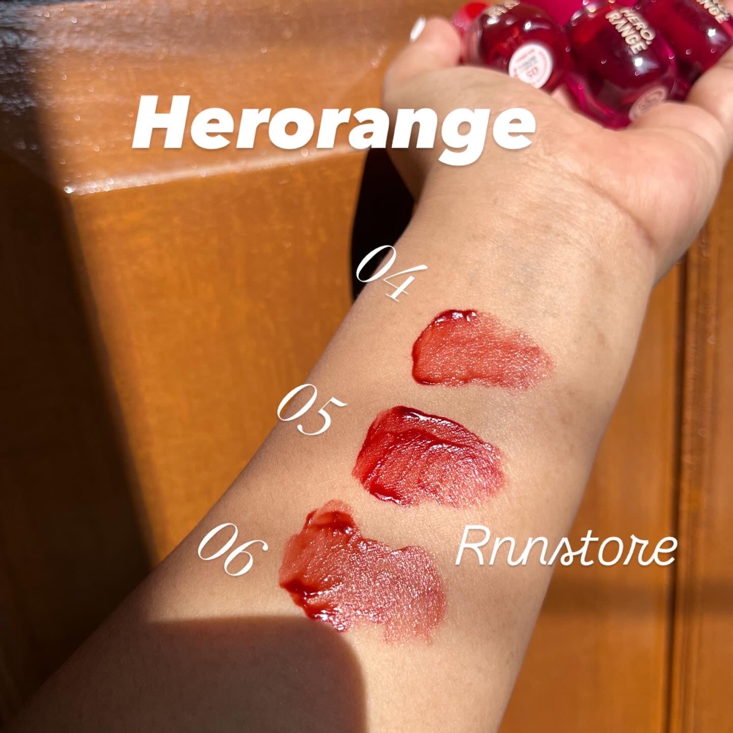 A Herorange tinted super fwee inspired gloss