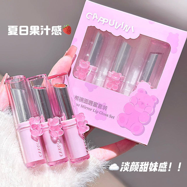 A cappuvini gummy bear mirror lip gloss