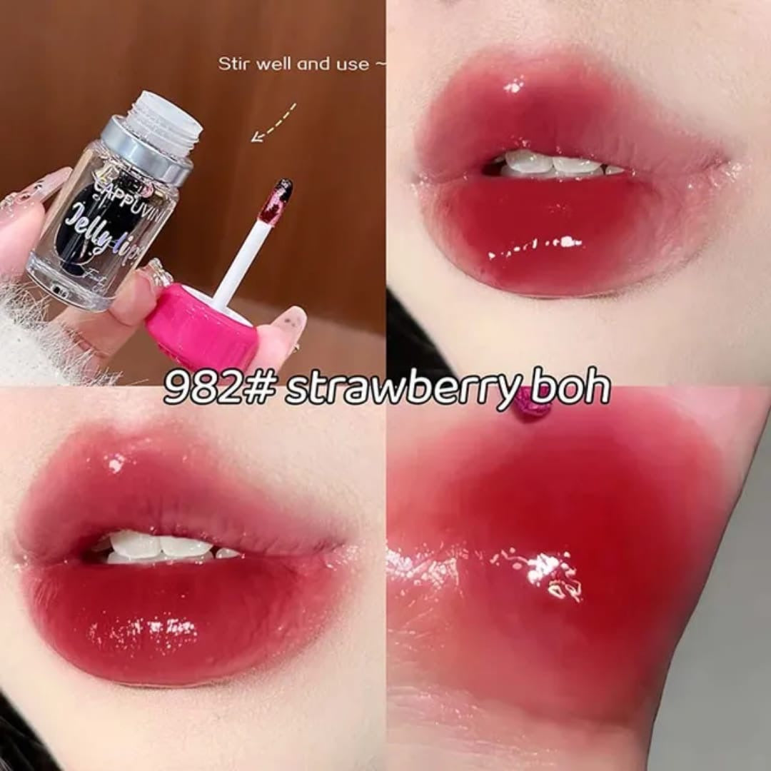 Cappuvini  jelly lips 💋 mushroom transculent lipgloss