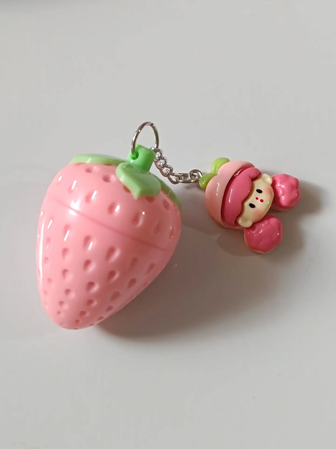 Strawberry girly with  chain lip balm