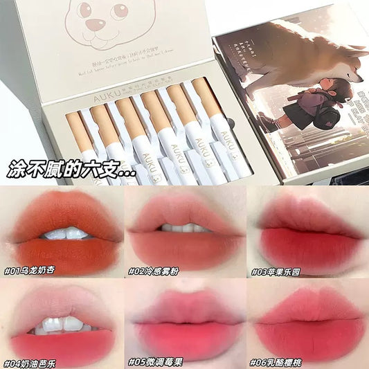 A Auku Intimate Time Lip Mud Kit Matte Matte Lip Glaze