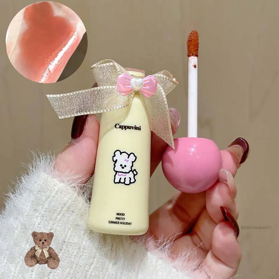 cappuvini bow lace lip tinted gloss