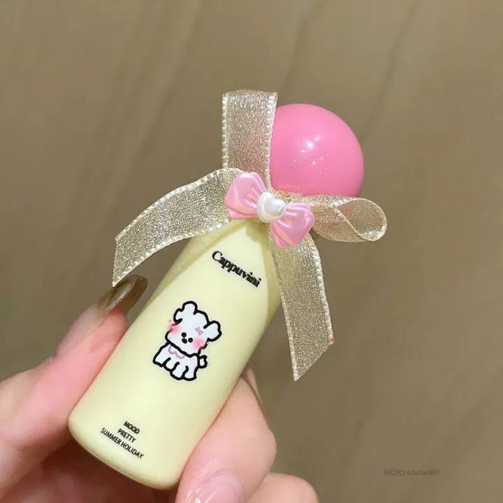 cappuvini bow lace lip tinted gloss