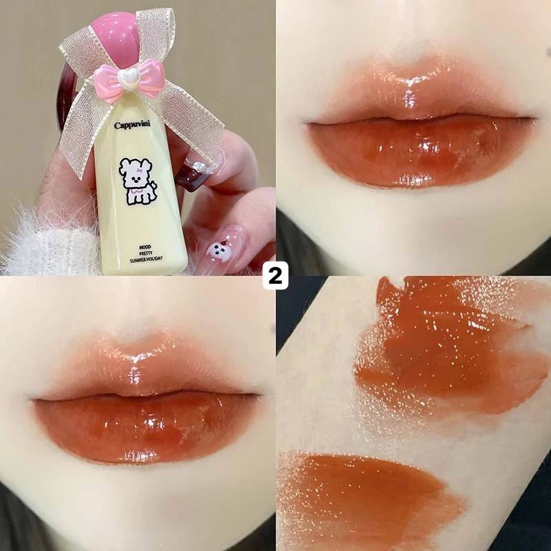 cappuvini bow lace lip tinted gloss