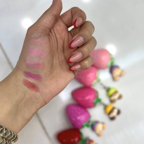 Strawberry girly with  chain lip balm