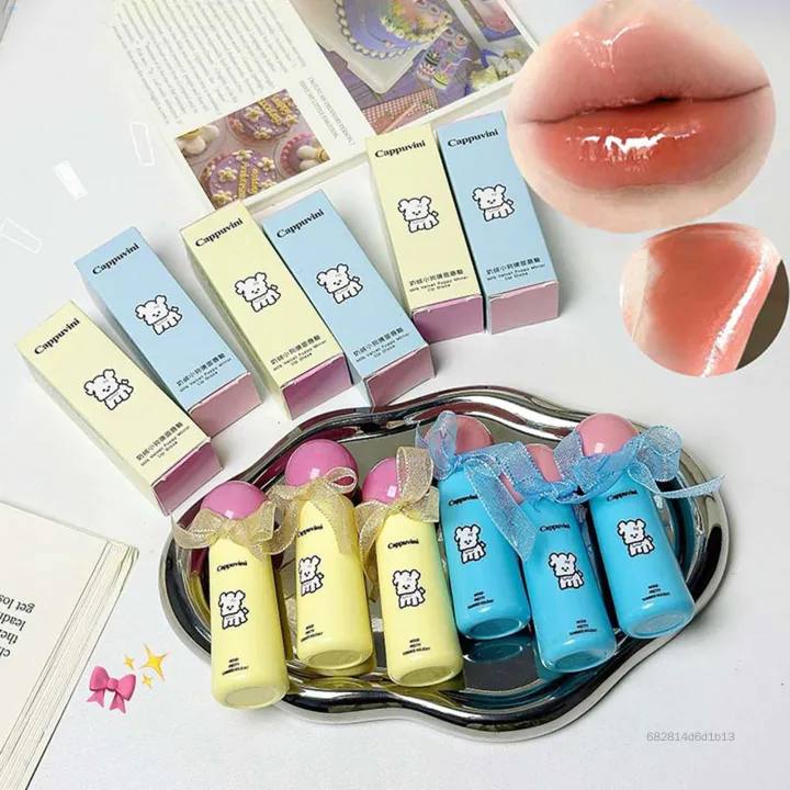 cappuvini bow lace lip tinted gloss