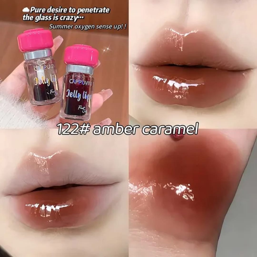 Cappuvini  jelly lips 💋 mushroom transculent lipgloss