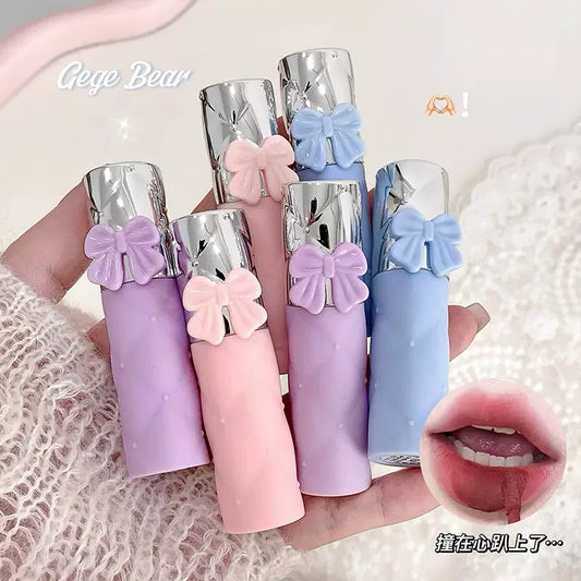 A Gege bear bow lip mud 🎀