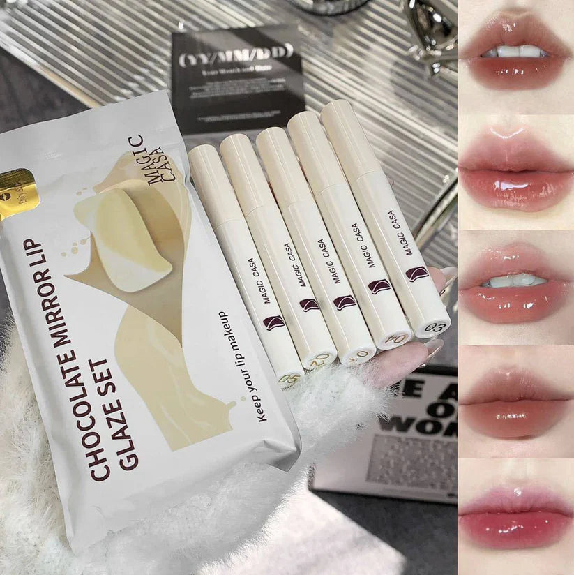 Magic Casa Chocolate lip glaze set 5 pcs