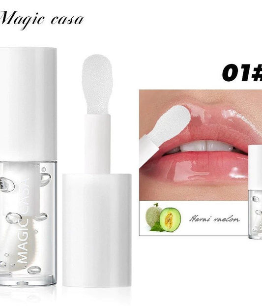 A aTransparent lip gloss