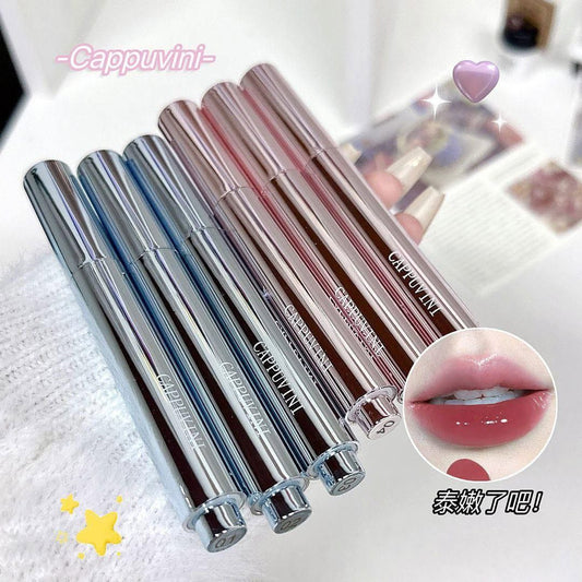 Cappuvini slim press mirror lipstick glossy
