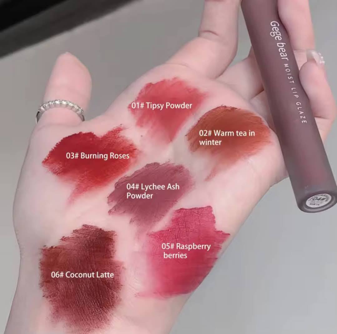 Gege bear velvet smooth lipmud lipstick