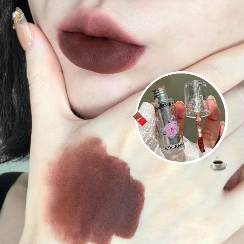 A aHerorange pretty rose lipmud lipstick