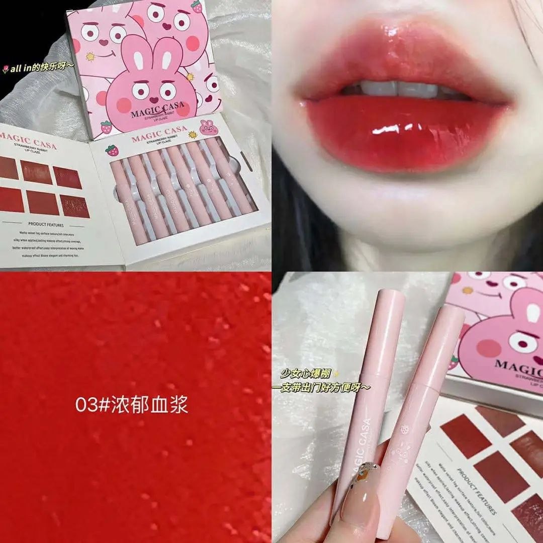 A aMagic casa strawberry rabbit tinted lipglaze🍓