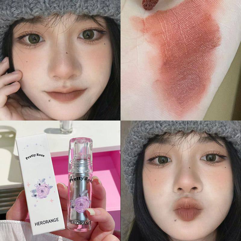 A aHerorange pretty rose lipmud lipstick