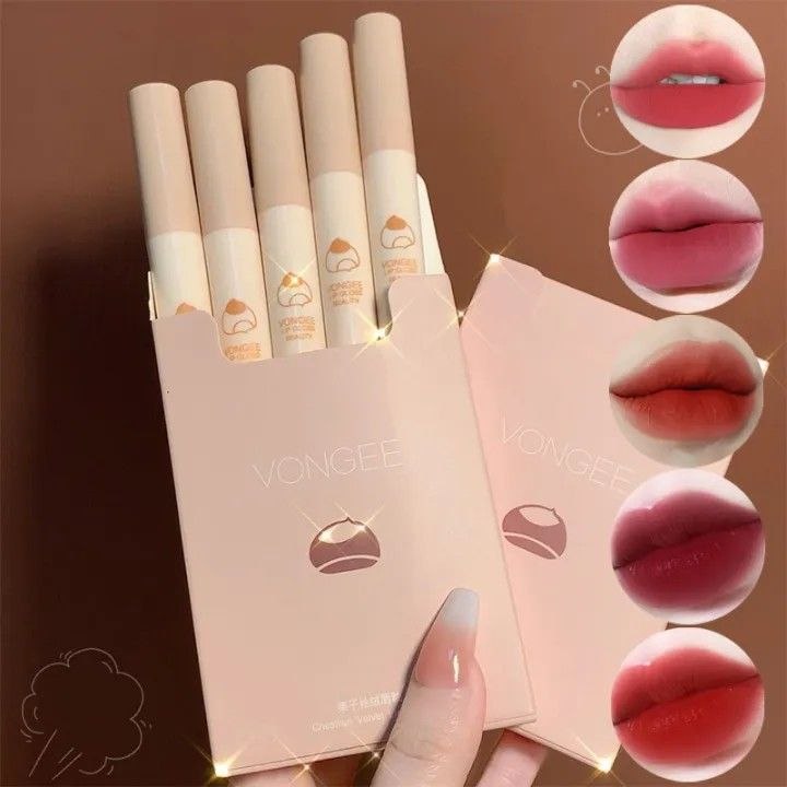 A chesnut lipmud set (5pcs)box