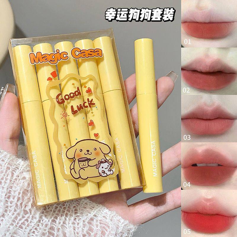 A Magic Casa Matte Lipstick 5 pcs set