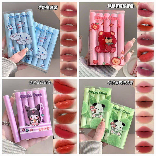 A Magic Casa Matte Lipstick 5 pcs set