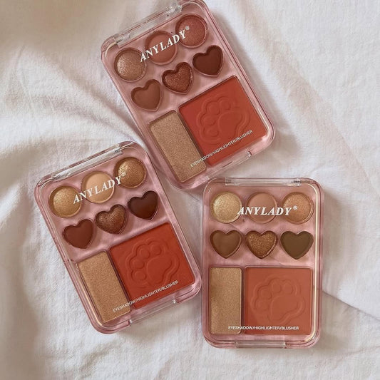 A anylady eyeshadow + highlighter + blush