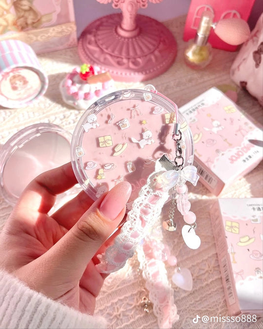 A JOJO DIARY  Air Cushion BB Cream Oil Control foundation Lasting Waterproof with  cute pearl lace charm 💗🌷🌷