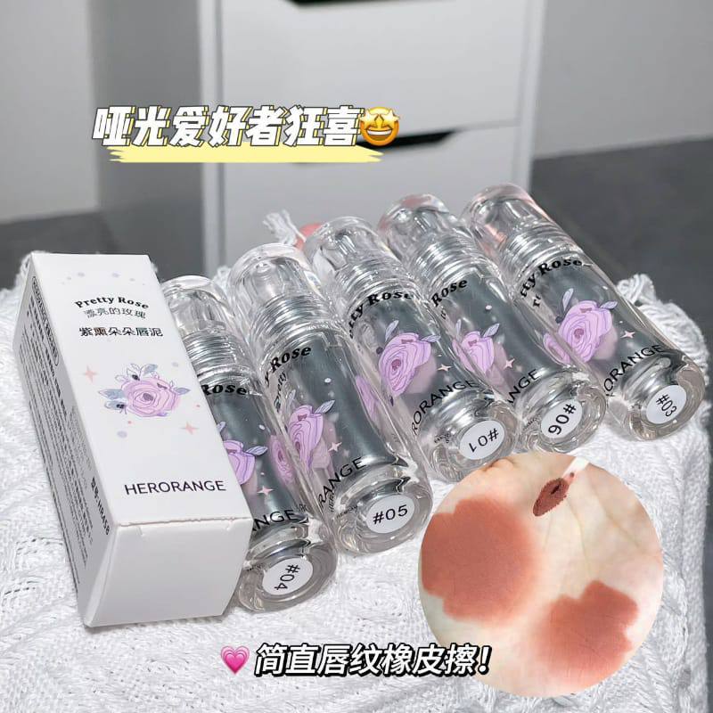 A aHerorange pretty rose lipmud lipstick