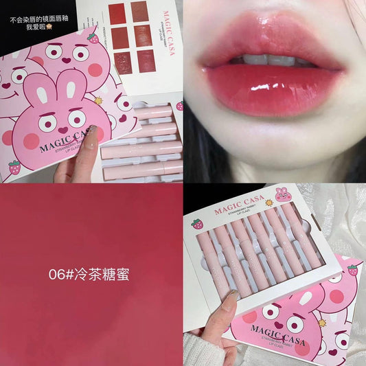 A aMagic casa strawberry rabbit tinted lipglaze🍓