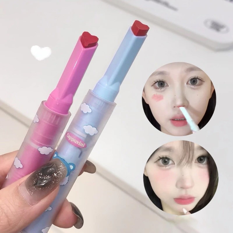 A Gege bear love heart lip mud