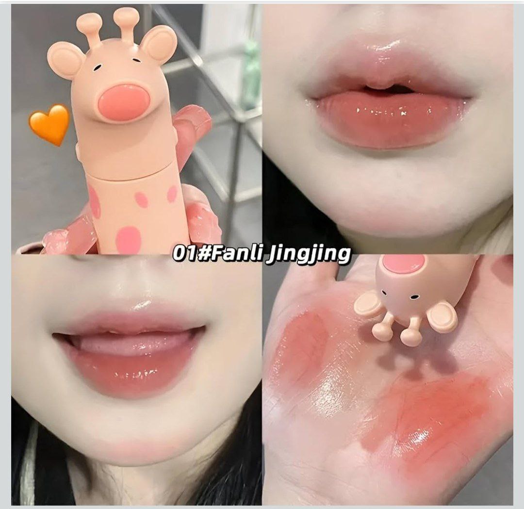 A Gege bear bright lipglaze