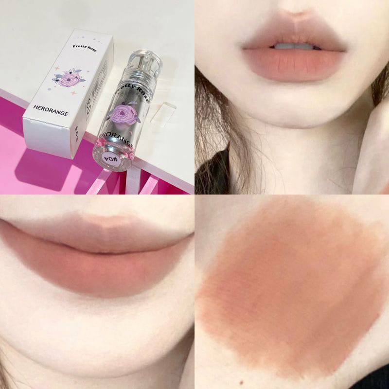 A aHerorange pretty rose lipmud lipstick