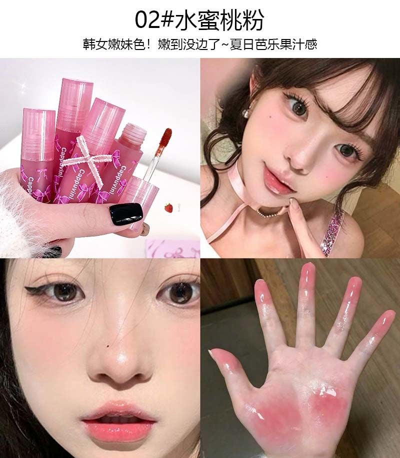 Cappuvini lipgloss & lipmud lipstick 4 pcs box
