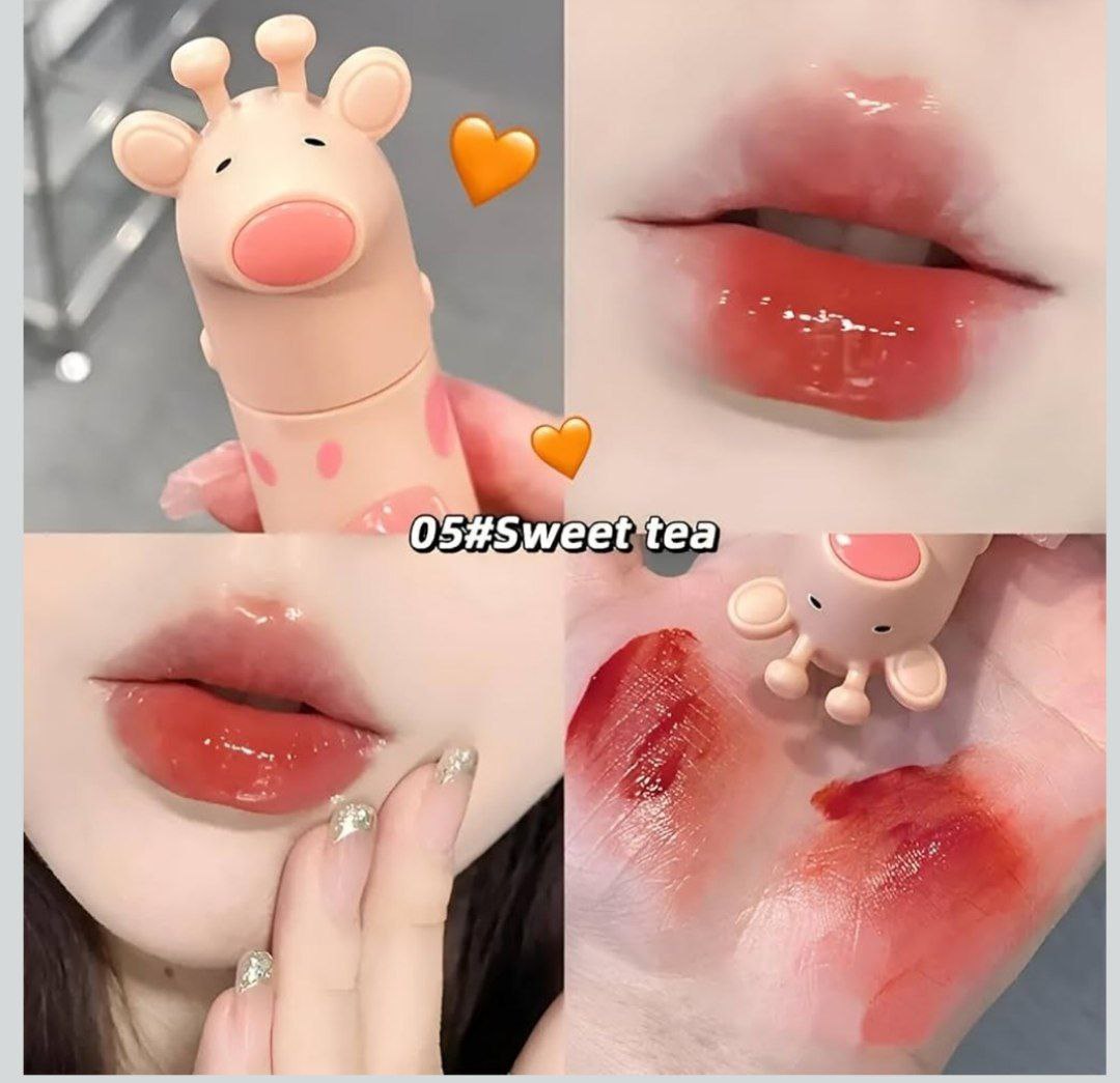 A Gege bear bright lipglaze